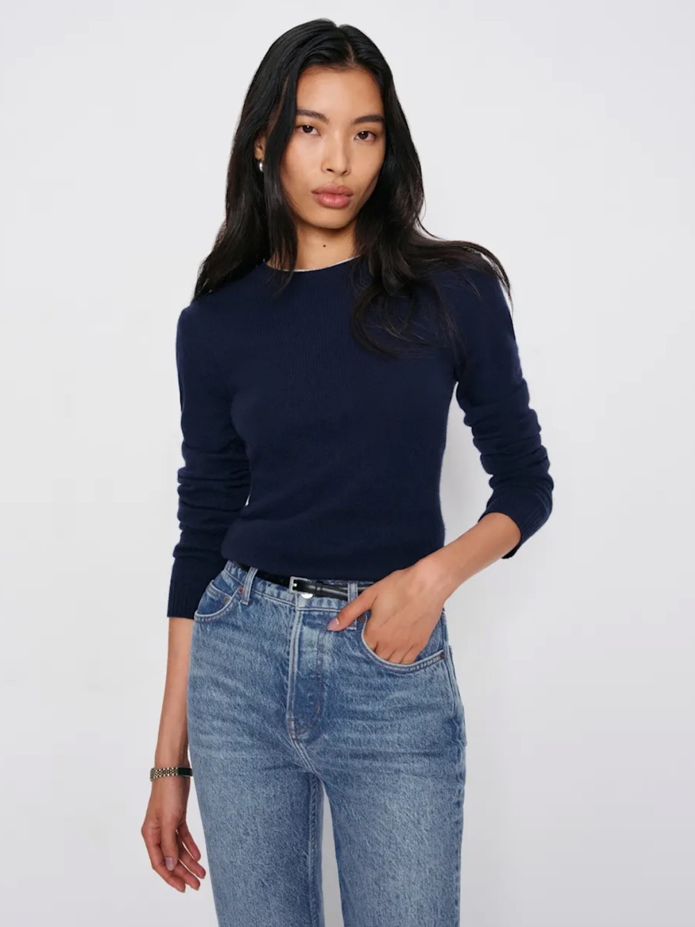 Cynthia High Rise Straight Long Jeans. Colorado wash. Size 27.